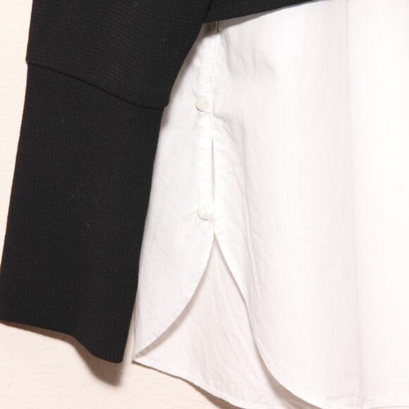 Zara Trafaluc 2 for 1 Turtleneck Tunic top Size Small Zip neckline - Picture 6 of 9